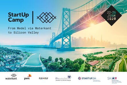 Digitales StartUp Camp 2020: From Wedel via Waterkant to Silicon Valley Das StartUp Camp geht dieses Jahr in die 4. Runde. Mit den zehn ermittelten StartUps wird vom 22. bis zum 26. Juni ein digitales StartUp Camp durchgeführt. Der virtuelle Abschluss-Pitch findet mit Liveschaltung nach Silicon Valley statt.