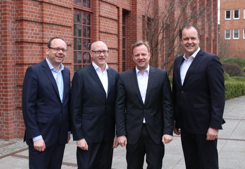Jan Kasten, Norbert Ohl, Hauke Berndt und Markus Feldenkirchen von ppi Media. (Quelle: ppi Media GmbH)